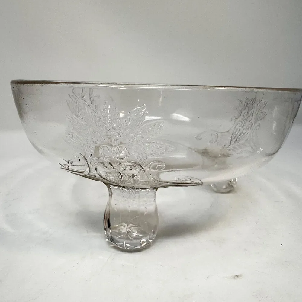 Antique Riverside Glass Works No 4 Grasshopper EAPG Covered Casserole Bowl Lid
